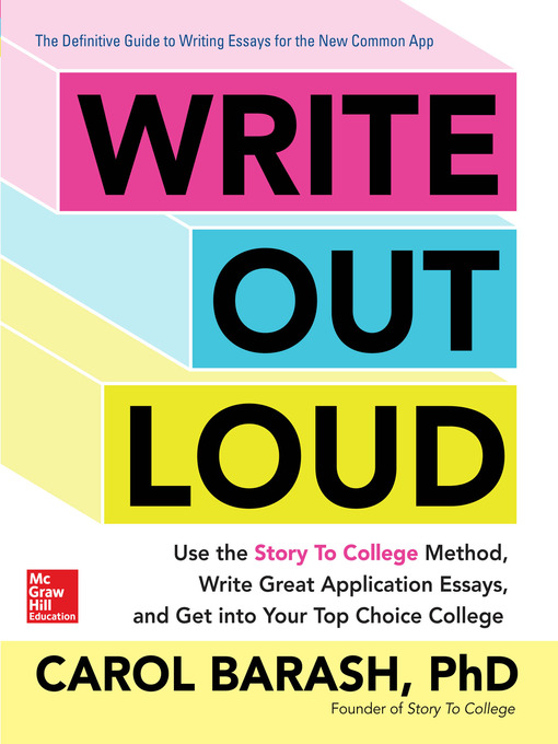 Title details for Write Out Loud by Carol Barash - Available
